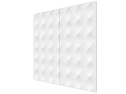 Banjado Herdabdeckplatte Glas 2 Teilig Je 30x52CM Schneidebrett Herdabdeckung Mit Motiv In Out