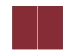 Banjado Herdabdeckplatte Glas 2 Teilig Je 30x52CM Schneidebrett Herdabdeckung Mit Motiv Burgund