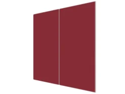 Banjado Herdabdeckplatte Glas 2 Teilig Je 30x52CM Schneidebrett Herdabdeckung Mit Motiv Burgund