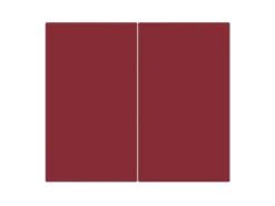 Banjado Herdabdeckplatte Glas 2 Teilig Je 30x52CM Schneidebrett Herdabdeckung Mit Motiv Burgund