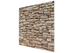 Banjado Herdabdeckplatte Glas 1 Teilig 60x52CM Schneidebrett Herdabdeckung Mit Motiv Stadtmauer