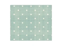 Banjado Herdabdeckplatte Glas 1 Teilig 60x52CM Schneidebrett Herdabdeckung Mit Motiv Punkte Lindgrün