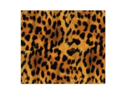 Banjado Herdabdeckplatte Glas 1 Teilig 60x52CM Schneidebrett Herdabdeckung Mit Motiv Leopard
