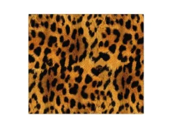 Banjado Herdabdeckplatte Glas 1 Teilig 60x52CM Schneidebrett Herdabdeckung Mit Motiv Leopard
