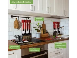 Banjado Herdabdeckplatte Glas 2 Teilig Je 30x52CM Schneidebrett Herdabdeckung Mit Motiv E-Gitarren