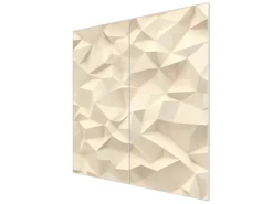 Banjado Herdabdeckplatte Glas 2 Teilig Je 30x52CM Schneidebrett Herdabdeckung Mit Motiv Steinwand 2