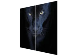 Banjado Herdabdeckplatte Glas 2 Teilig Je 30x52CM Schneidebrett Herdabdeckung Mit Motiv Nora