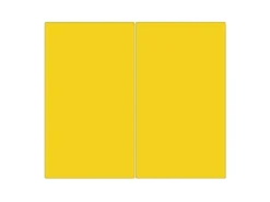 Banjado Herdabdeckplatte Glas 2 Teilig Je 30x52CM Schneidebrett Herdabdeckung Mit Motiv Sonnengelb