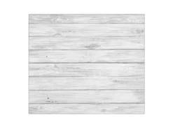 Banjado Herdabdeckplatte Glas 1 Teilig 60x52CM Schneidebrett Herdabdeckung Mit Motiv Weiß Gebeizt