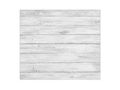 Banjado Herdabdeckplatte Glas 1 Teilig 60x52CM Schneidebrett Herdabdeckung Mit Motiv Weiß Gebeizt