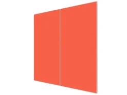 Banjado Herdabdeckplatte Glas 2 Teilig Je 30x52CM Schneidebrett Herdabdeckung Mit Motiv Orange