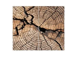 Banjado Herdabdeckplatte Glas 2 Teilig Je 30x52CM Schneidebrett Herdabdeckung Mit Motiv Zeichen Der Zeit