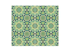 Banjado Herdabdeckplatte Glas 2 Teilig Je 30x52CM Schneidebrett Herdabdeckung Mit Motiv Kaleidoscop Grün