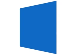 Banjado Herdabdeckplatte Glas 1 Teilig 60x52CM Schneidebrett Herdabdeckung Mit Motiv Signalblau