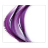 Banjado Herdabdeckplatte Glas 1 Teilig 60x52CM Schneidebrett Herdabdeckung Mit Motiv Violet Element