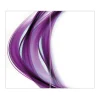 Banjado Herdabdeckplatte Glas 2 Teilig Je 30x52CM Schneidebrett Herdabdeckung Mit Motiv Violet Element