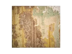 Banjado Herdabdeckplatte Glas 1 Teilig 60x52CM Schneidebrett Herdabdeckung Mit Motiv Alte Tapeten