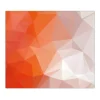 Banjado Herdabdeckplatte Glas 1 Teilig 60x52CM Schneidebrett Herdabdeckung Mit Motiv Orange Polygon