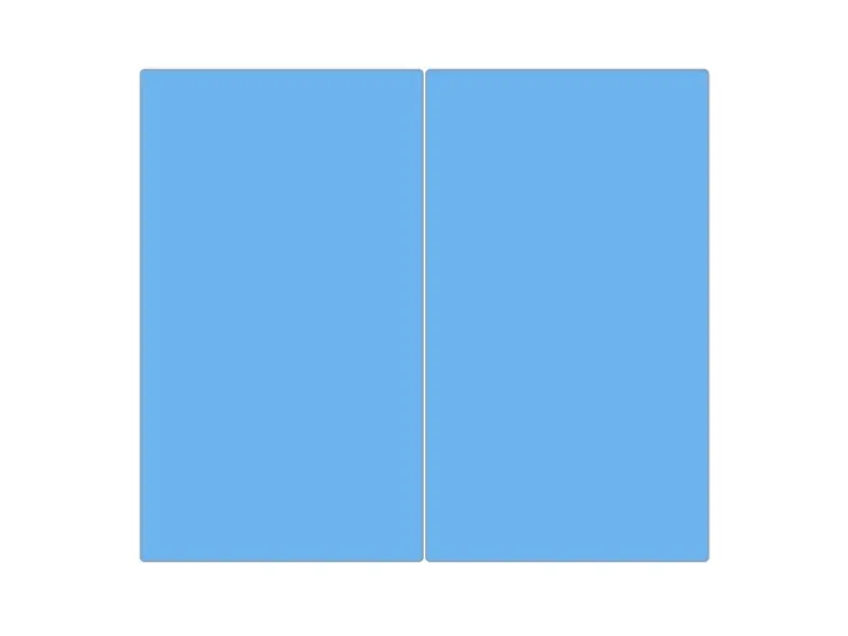 Banjado Herdabdeckplatte Glas 2 Teilig Je 30x52CM Schneidebrett Herdabdeckung Mit Motiv Pastellblau