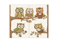 Banjado Herdabdeckplatte Glas 2 Teilig Je 30x52CM Schneidebrett Herdabdeckung Mit Motiv Zehn-Augen-Prinzip