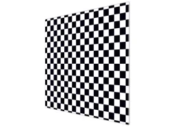 Banjado Herdabdeckplatte Glas 1 Teilig 60x52CM Schneidebrett Herdabdeckung Mit Motiv Karo Schwarz