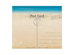 Banjado Herdabdeckplatte Glas 1 Teilig 60x52CM Schneidebrett Herdabdeckung Mit Motiv Postkarte