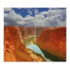Banjado Herdabdeckplatte Glas 2 Teilig Je 30x52CM Schneidebrett Herdabdeckung Mit Motiv Grand Canyon