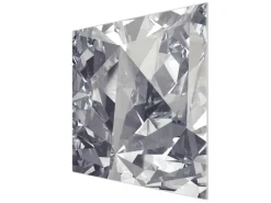 Banjado Herdabdeckplatte Glas 1 Teilig 60x52CM Schneidebrett Herdabdeckung Mit Motiv Facetten Monochrome