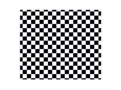 Banjado Herdabdeckplatte Glas 2 Teilig Je 30x52CM Schneidebrett Herdabdeckung Mit Motiv Karo Schwarz