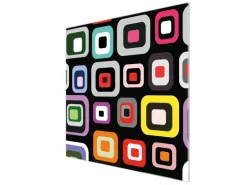 Banjado Herdabdeckplatte Glas 1 Teilig 60x52CM Schneidebrett Herdabdeckung Mit Motiv Retro