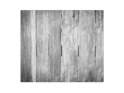 Banjado Herdabdeckplatte Glas 1 Teilig 60x52CM Schneidebrett Herdabdeckung Mit Motiv Holz Monochrom