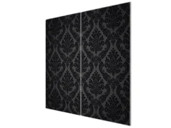 Banjado Herdabdeckplatte Glas 2 Teilig Je 30x52CM Schneidebrett Herdabdeckung Mit Motiv Black Deluxe