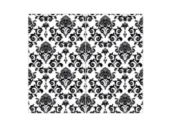 Banjado Herdabdeckplatte Glas 2 Teilig Je 30x52CM Schneidebrett Herdabdeckung Mit Motiv Barock