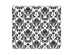 Banjado Herdabdeckplatte Glas 2 Teilig Je 30x52CM Schneidebrett Herdabdeckung Mit Motiv Barock