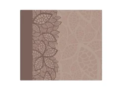 Banjado Herdabdeckplatte Glas 1 Teilig 60x52CM Schneidebrett Herdabdeckung Mit Motiv Muster Blätter