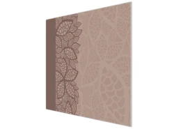 Banjado Herdabdeckplatte Glas 1 Teilig 60x52CM Schneidebrett Herdabdeckung Mit Motiv Muster Blätter