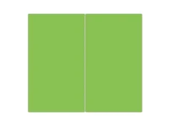 Banjado Herdabdeckplatte Glas 2 Teilig Je 30x52CM Schneidebrett Herdabdeckung Mit Motiv Limettengrün