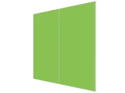 Banjado Herdabdeckplatte Glas 2 Teilig Je 30x52CM Schneidebrett Herdabdeckung Mit Motiv Limettengrün