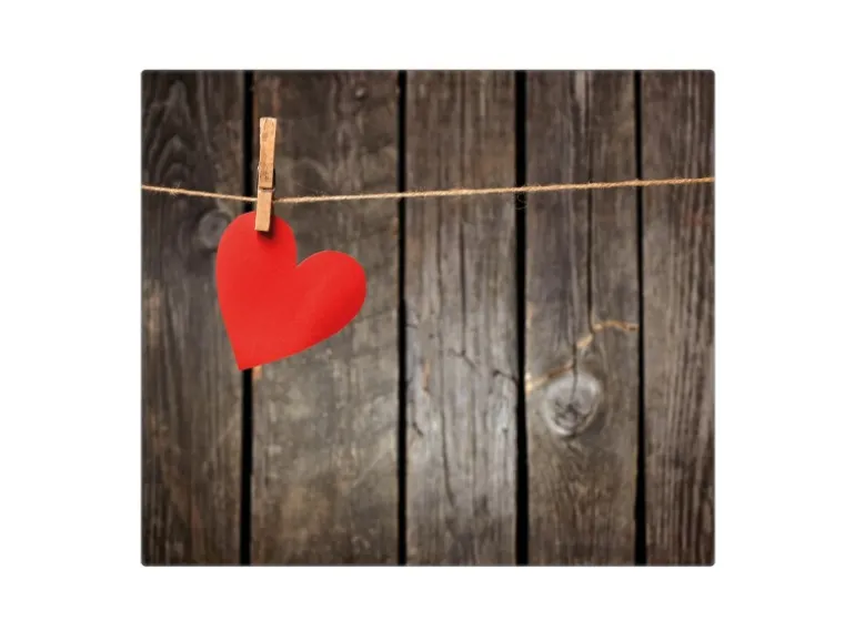 Banjado Herdabdeckplatte Glas 1 Teilig 60x52CM Schneidebrett Herdabdeckung Mit Motiv Kurznachricht