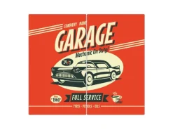 Banjado Herdabdeckplatte Glas 2 Teilig Je 30x52CM Schneidebrett Herdabdeckung Mit Motiv Full Service