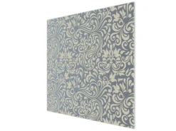 Banjado Herdabdeckplatte Glas 1 Teilig 60x52CM Schneidebrett Herdabdeckung Mit Motiv Blaues Ornament