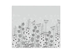 Banjado Herdabdeckplatte Glas 1 Teilig 60x52CM Schneidebrett Herdabdeckung Mit Motiv Wegesrand