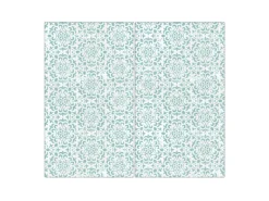 Banjado Herdabdeckplatte Glas 2 Teilig Je 30x52CM Schneidebrett Herdabdeckung Mit Motiv Muster Getupft Blau