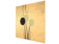 Banjado Herdabdeckplatte Glas 1 Teilig 60x52CM Schneidebrett Herdabdeckung Mit Motiv Zwiebel Vintage