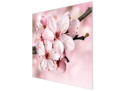 Banjado Herdabdeckplatte Glas 1 Teilig 60x52CM Schneidebrett Herdabdeckung Mit Motiv Japanische Kirsche