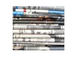 Banjado Herdabdeckplatte Glas 1 Teilig 60x52CM Schneidebrett Herdabdeckung Mit Motiv Zeitungen