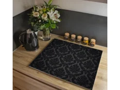 Banjado Herdabdeckplatte Glas 1 Teilig 60x52CM Schneidebrett Herdabdeckung Mit Motiv Black Deluxe