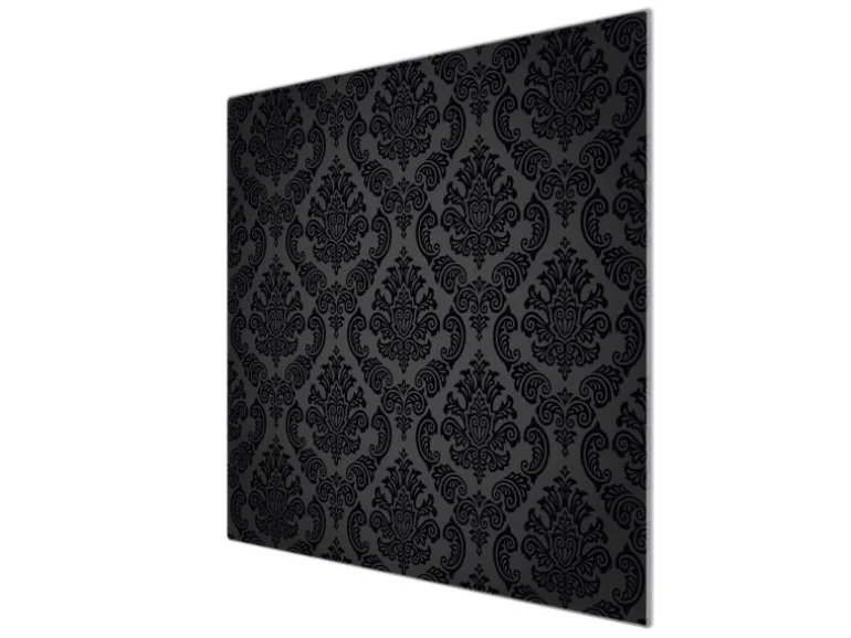 Banjado Herdabdeckplatte Glas 1 Teilig 60x52CM Schneidebrett Herdabdeckung Mit Motiv Black Deluxe