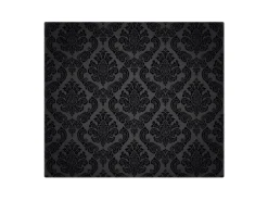 Banjado Herdabdeckplatte Glas 1 Teilig 60x52CM Schneidebrett Herdabdeckung Mit Motiv Black Deluxe