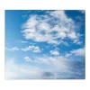 Banjado Herdabdeckplatte Glas 1 Teilig 60x52CM Schneidebrett Herdabdeckung Mit Motiv Wolken 1